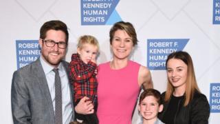David McKean, Maeve Kennedy Townsend McKean and family attend the Robert F. Kennedy Human Rights Hosts 2019 Ripple Of Hope Gala & Auction In NYC on December 12, 2019 in New York City